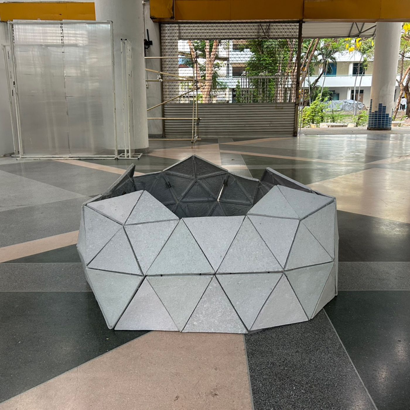 Geodesic Paper Mache Dome