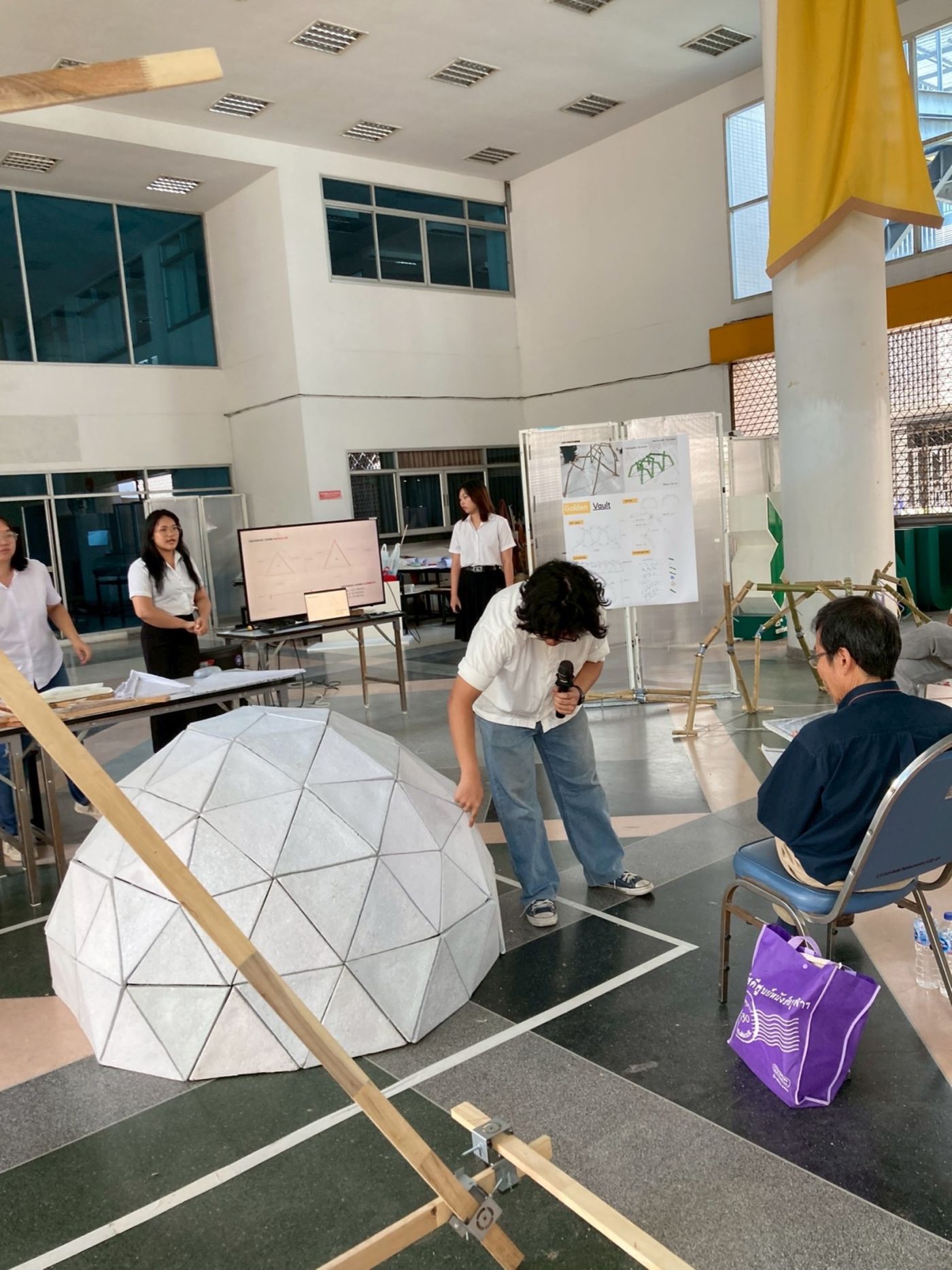 Geodesic Paper Mache Dome