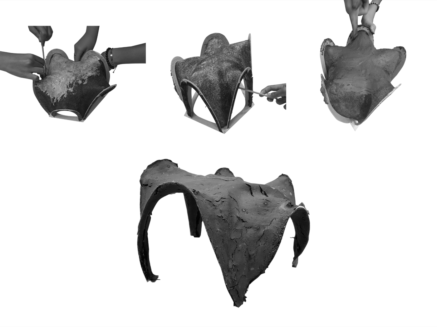 Thin Shell Structure From Earth Material